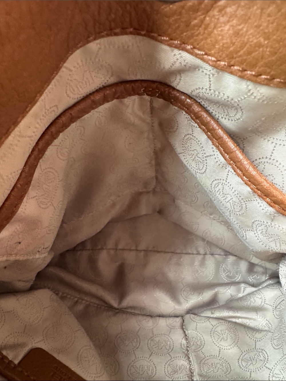 Michael Kors Women’s Brown Gold Chain-Handle Shoulder Bag - Picture 12 of 14